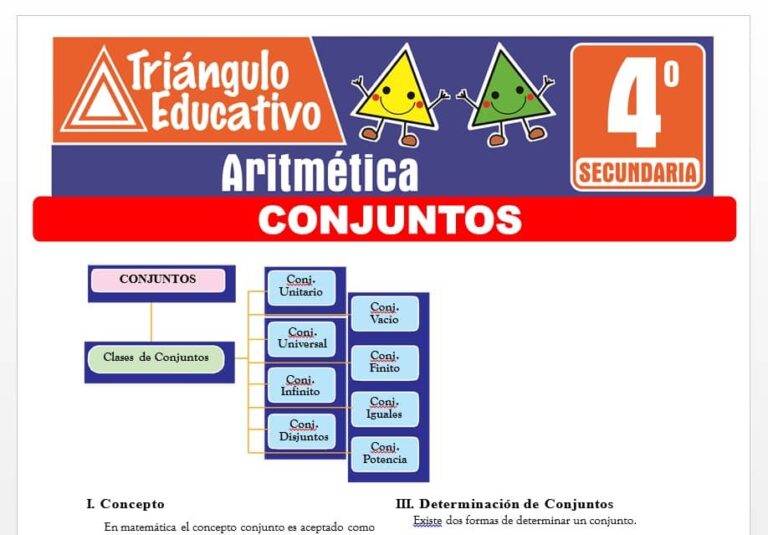 ᐈ Aritmética para Cuarto de Secundaria – 21 Fichas GRATIS
