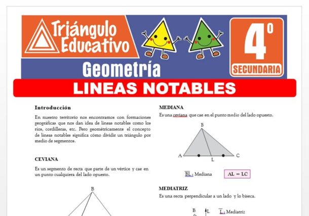 ᐈ Geometría para Cuarto de Secundaria – 21 Fichas GRATIS