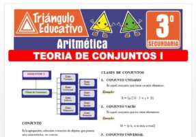 Teoría de Conjuntos I para Tercero de Secundaria – Fichas GRATIS